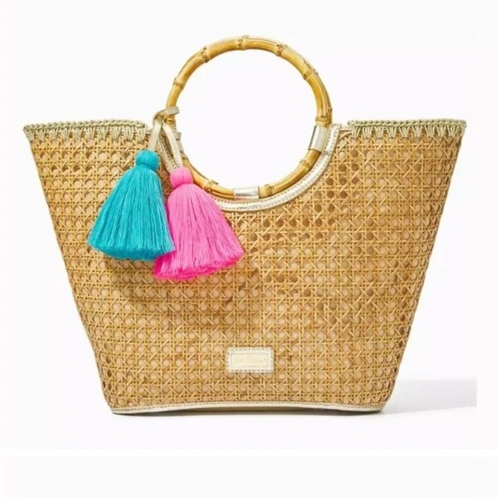 Lilly Pulitzer Nwt Grotto cane handbag